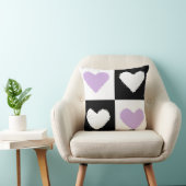 Mazipoodles Harten Abstractie Lila Kussen (Stoel)