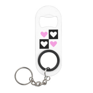 Mazipoodles Harten Abstractie Roze Mini Flessenopener