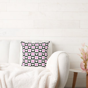 Mazipoodles Harten Abstractie Roze Mini Kussen