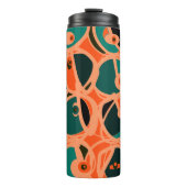 MAZIPOODLES I Spy Eye Orange Teal Black Thermosbeker (Voorkant)