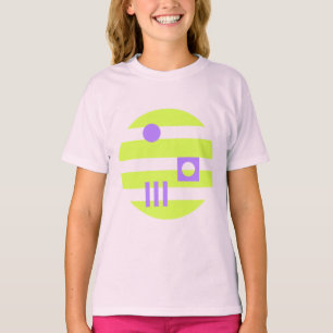 Mazipoodles in het maanlicht Limoen Paarse T-shirt