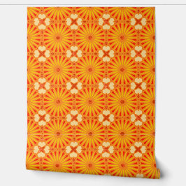 Mazipoodles Kaleidoscoop P Rood Geel Sinaasappel 2 Behang