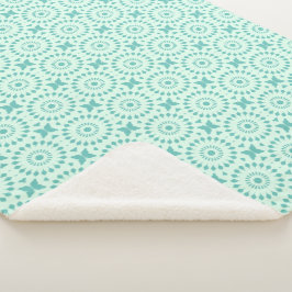 Mazipoodles Kaleidoscoop Wiel Een stoffige Blauwgr Sherpa Deken