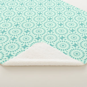 Mazipoodles Kaleidoscoop Wiel Een stoffige Blauwgr Sherpa Deken