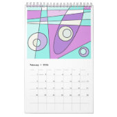 Mazipoodles Kalender Abstract Surfen 2024 (Feb 2026)