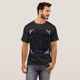 Mazipoodles Leuke Katten - Zwart Lavendel T-shirt