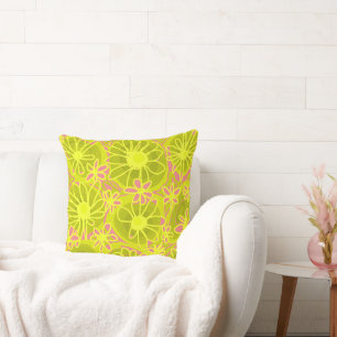 Mazipoodles Love Flowers - Limoen Coral Pink Kussen