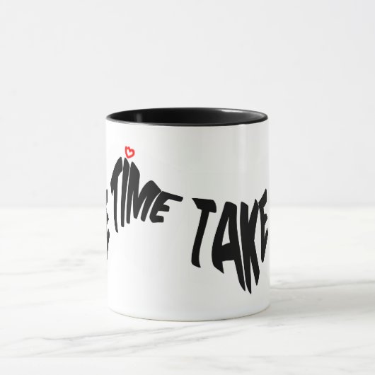 Mazipoodles nemen tijd 2 - Black Wave Mok (Midden)