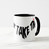 Mazipoodles nemen tijd 2 - Black Wave Mok (Voorkant rechts)