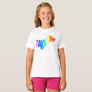 Mazipoodles nemen tijd 2 - regenbooggolf t-shirt