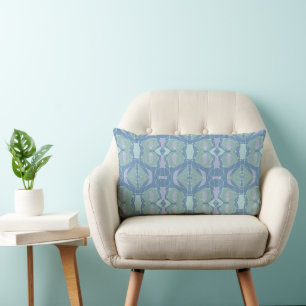 Mazipoodles Neuro Art - Dusty Mint Blauw Lila Kussen