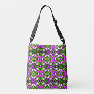 Mazipoodles Neuro Art - Groen Roze Magenta Crossbody Tas
