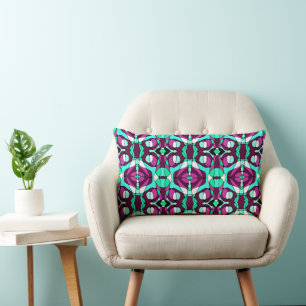 Mazipoodles Neuro Art - Magenta Turquoise Groen Kussen