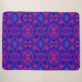 Mazipoodles Neuro Art Roze Sinaasappel Paarse Sherpa Deken