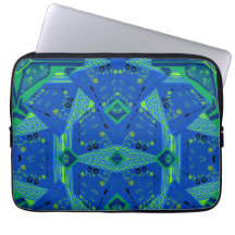 Mazipoodles Origami Chintz blauw groen