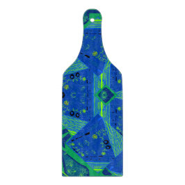 Mazipoodles Origami Chintz blauw groen Snijplank