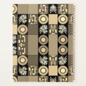 Mazipoodles Patchwork Quilt 2 Sepia Planner (Achterkant)