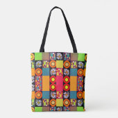 Mazipoodles Patchwork Quilt 4 Multi Tote Bag (Achterkant)