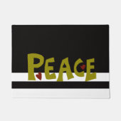 MAZIPOODLES Peace Olive Green Deurmat (Voorkant)