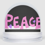MAZIPOODLES Peace Pink Sneeuwbol (Voorkant)