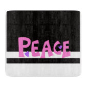 MAZIPOODLES Peace Pink Snijplank (Voorkant)