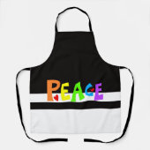 MAZIPOODLES Peace Rainbow 1 Schort (Voorkant)