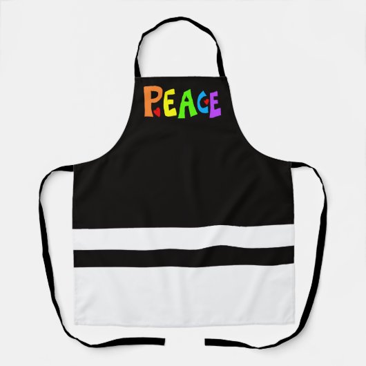 MAZIPOODLES Peace Rainbow 2 Schort (Voorkant)