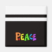 MAZIPOODLES Peace Rainbow 3 Magneet (Voorkant)