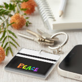 MAZIPOODLES Peace Rainbow 3 Sleutelhanger (Voorkant Rechts)