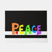 MAZIPOODLES Peace Rainbow Deurmat (Voorkant)