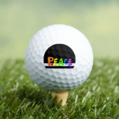 MAZIPOODLES Peace Rainbow Golfballen (Insitu Shirt)