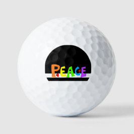 MAZIPOODLES Peace Rainbow Golfballen