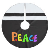 MAZIPOODLES Peace Rainbow Kerstboom Rok (Voorkant)