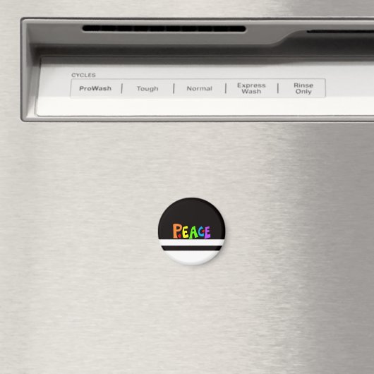 MAZIPOODLES Peace Rainbow Magneet (Insitu (Vaatwasser))