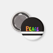 MAZIPOODLES Peace Rainbow Magneet (Voorkant / Achterkant)