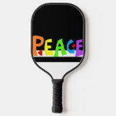 MAZIPOODLES Peace Rainbow Pickleball Paddle (Achterkant)