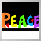 MAZIPOODLES Peace Rainbow Poster (Voorkant)