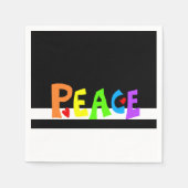 MAZIPOODLES Peace Rainbow Servet (Voorkant)
