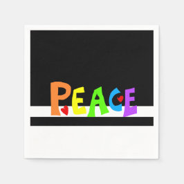 MAZIPOODLES Peace Rainbow Servet