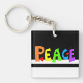 MAZIPOODLES Peace Rainbow Sleutelhanger (voorkant)