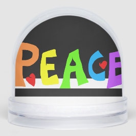 MAZIPOODLES Peace Rainbow Sneeuwbol