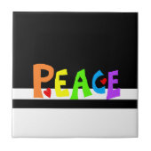 MAZIPOODLES Peace Rainbow Tegeltje (Voorkant)