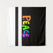 MAZIPOODLES Peace Rainbow Wandkleed (Voorkant (horizontaal))