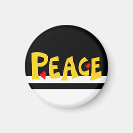 MAZIPOODLES Peace Yellow  Magneet
