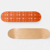 Mazipoodles Pixel Plaid Nieuw - Verbrand Sinaasapp Persoonlijk Skateboard (Horizontaal)