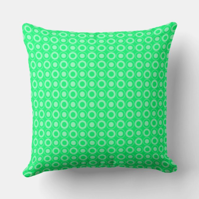 Mazipoodles Polka Dot Donuts - Groen Kussen (Achterkant)