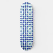 Mazipoodles Polka Dot Donuts - Navy Duck Egg Blue Persoonlijk Skateboard (Voorkant)