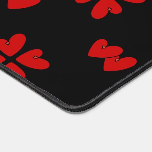 Mazipoodles rode harten bureaumat (Hoek)