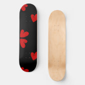 Mazipoodles Rode Harten Persoonlijk Skateboard (Voorkant)
