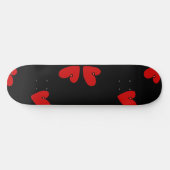 Mazipoodles Rode Harten Persoonlijk Skateboard (Horizontaal)